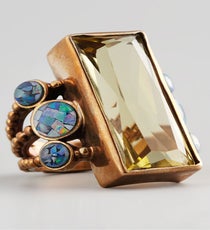 Stephen Dweck Multi-Stone Rectangle Ring, $495, available at Neiman Marcus. Stephen-Dweck-Multi-Stone_Neimans_495