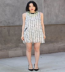 Mikkat Market A-Line Grid Dress, $43, available at Mikkat Market. mikkat-market-43