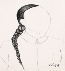 The Chinese “Queue” Braid
The “queue” braid was worn exclusively by male Manchus of Manchuria during China’s last imperial dynasty, the Qing dynasty (1644 – 1912). Men shaved off all of the hair above their temples and tied the rest into a long pigtail that went down their back, often topped with a hat. It was considered treason not to wear the queue, and men who disobeyed even faced execution.
After the Qing dynasty fell, Chinese men were no longer forced to wear the plait. Some still did as tradition, but most people stopped wearing the queue when the last emperor of China, Puyi, cut off his queue in 1922. braids_7_china