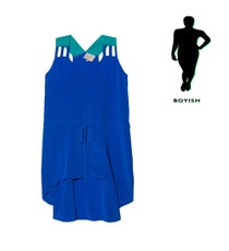 Boyish — Draped and hanging silhouettes may not always work on your straight-edge frame, but this is a wonderful exception. With a few sleek cutouts, a drawstring waist that allows the dress to blouse a bit in the middle, and a flowy hem that creates some curves by your hips, this may be your feel-good, look-amazing dress of the season.
Mason Multi Strap Dress, $414, available at Otte NY. SpringDresses__0008_Boyish