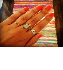 Blogger Brittany Weinstein of I Wanna Be Gwyneth chose a summer-appropriate shade that accentuates her killer tan. Photographed by Us brittany-weinstein-2