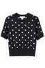 Comme Des Garcons Polka Dot Cropped Knit_$257.60_La Garconne