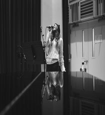 Beyoncé belts out the "Star-Spangled Banner" in prep for the big day.
Photos: Courtesy of Tumblr/iambeyonce
beyonce_tumblr_01.2