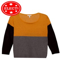 Joie Astaine Sweater, $208, available at Joie. 03_retire_alternativecolorblocking