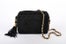 CHANEL-Black-Suede-CC-Quilted-Chain-Cross-Body-Bag-with-Tassel