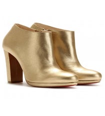 Christian Louboutin Gold Ankle Boots, $1,095, available at My Theresa. christian-louboutin-mytheresa-1095