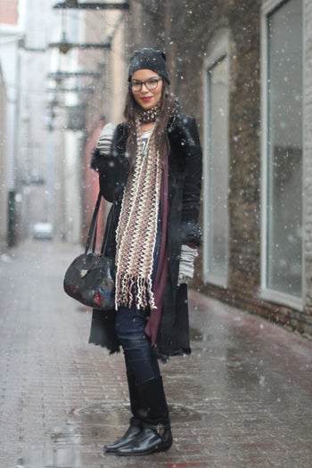 chicago street fashion, winter street fashion
