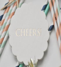 Scalloped Edge Cheers Coasters, $10 for eight, available at Cin Cin Vintage. DSC_0504-460x460slide