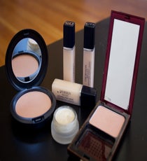 Shawn's Product Picks For The Face:
MAC Bronzing Powder in Golden,
Tatcha Moisture Rich Silk Cream, Dior Diorskin Sculpt Concealer, RMS Living Luminizer, and Kevyn Aucoin Natura Blush.
Photographed by Christine Ting 01-Products-Face