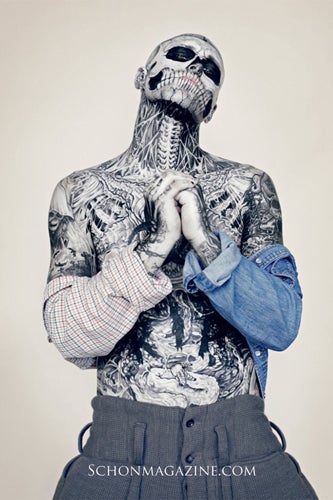 Zombie Boy Without Tattoos- Rick Genest Without Tattoos