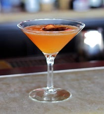 High atop the W Hotel Washington sits P.O.V., where the cocktail-crafting prowess is as awe-inspiring as the view. Bartender Megan Powell’s Halloween creation, The Spellbinder, is a great option for cider lovers and a departure from the traditional spooky stuff. Powell made her own cinnamon-infused vodka to mix with Calvados apple brandy, apple juice, lemon juice, simple syrup, and cinnamon, all garnished with a baked cinnamon-apple chip. It’s hard to say whether she used any real magic when making this drink, but either way, the spell worked — we’re hooked.
Where: 515 15th Street NW; 202-661-2400. The Spellbinder is available at all three P.O.V. rooftop bars next week.
Photographed by Anna Mathias POV_TheSpellbinder1