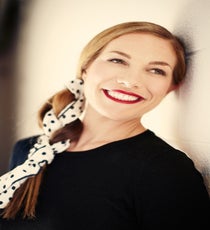 Rather than fighting greasy roots, work with them using the natural oils in your hair to create a smooth side pony. Adding a colorful scarf will disguise any unruly ends! 020_style3_final-copy