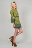 Bell Sleeve hippie boho Mini Dress - tinroofvintage - $120