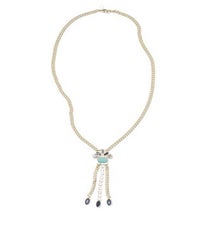Club Monaco Turq Crystal Pendant, $59.50, available at Club Monaco. clubmonacoFINAL