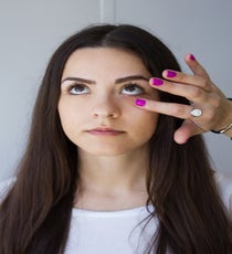 Step 1: Moisturize the skin and even out any imperfections in the skin tone with concealer.
Photographed by Christine Ting 03-Step1-3