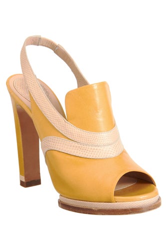 yellow shoe