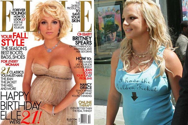 Britney Spears Elle magazine cover shoot