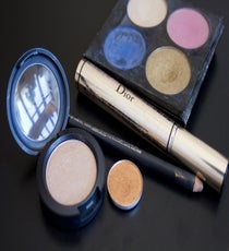 Shawn's Product Picks For The Eyes:
MAC Powersurge Eyeliner, MAC Amber Lights Eyeshadow, Julie Hewett Boheme Palette Gold Eyeshadow, MAC Sweet Satisfaction Eyeshadow, and Diorshow Extase Mascara.
Photographed by Christine Ting 06-Products-Eyes