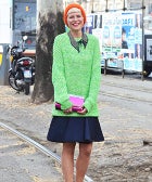 This Ladylike Approach To Lime Green Is All About Proportion 27
