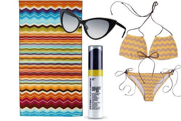 poolside collage