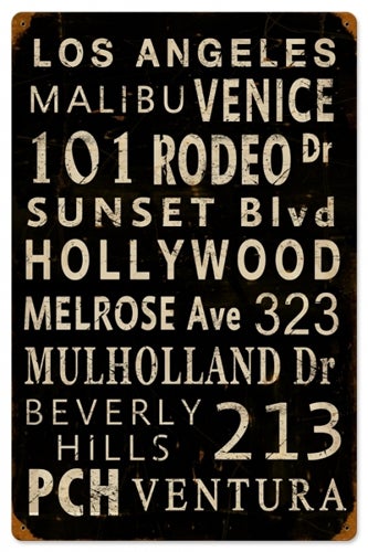 LA Streets Sign-rememberthen1954 - $39.95