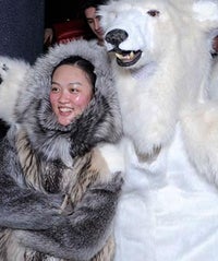 Moncler Sent Polar Bears Down The Runway, & It Was (Mostly) Awesome moncelr