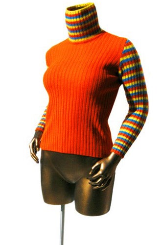 Orange Turtleneck