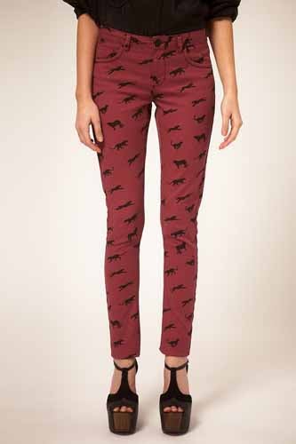 printed denim trend