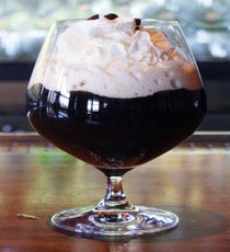 Nose Warmer
1/2 ounce Tia Maria
1/2 ounce Frangelico
1/2 ounce Baileys
1/2 ounce Grand Marnier
Combine all ingredients and top with coffee.Photo: Courtesy of LFB Media Group NoseWarmer