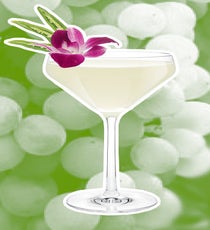 Spiced Moscato Grape
2 oz SKYY Infusions Moscato Grape
3/4 oz fresh lemon juice
3/4 oz Orgeat Syrup
1 small slice of Serrano pepper, seeded
In a cocktail shaker, gently muddle Serrano slice in Orgeat. Add rest of the ingredients. Shake and finely strain into a martini glass. Garnish with an edible orchid.
Photo: Courtesy of SKYY 09_spiced-moscato-grape