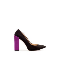 Time to slip back into your closed-toes, and we've got just the pair. Corporate in the front, party in the back, these work-and-play pumps are essential this season and always. Zara Combined High Heel Court Shoe, $89.90, available at Zara, 580 Broadway (between Houston and Prince streets); 212-343-1725. zara-combined-high-heel-court-shoe-89-90