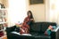 vashtie kola kimono black couch