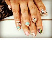 Penny Chic's Shauna Miller just redesigned her site (check it out if you haven't already!) and her latest nail art was inspired by the look and feel of the blog.Photographed by Us penny-chic-2