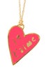 J107 - Je T'Aime Heart Pendant