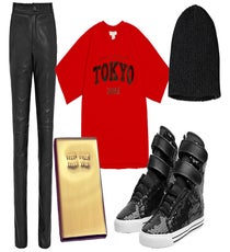 Off-Hours Mogul — Part Pharrell, part Angel Haze, this look screams Boss Lady without getting all stuffy.Clockwise from top left: Reiss Dylan Leather Trousers, $237, available at Reiss; Opening Ceremony Exclusive Toykoa Sweatshirt, $75, available at Opening Ceremony; Patagonia Gnarwall Beanie, $39, available at Patagonia; Supra WMNS Society, $105, available at Supra; Guns, Germs, and $teal Dolla Dolla Bills Y'All Wallet, $132, available at GG$. tomboy-3