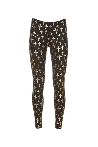 gold-black-cross-leggings