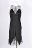 Karl-Lagerfeld-Black-Silk-Sleeveless-Dress