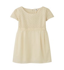 Uniqlo Lace Short Sleeve Dress, $39.90, available at Uniqlo. uniqlo