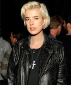 Agyness Deyn Wears A Men's Leather Jacket, We Approve agynessdeynallsaintsjacket