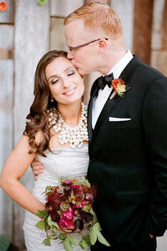 Peep This Couple's Pin-Worthy, Rustic-Glam Nuptials