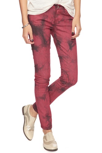 printed denim trend