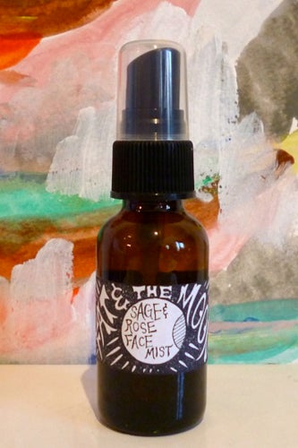 Fat and the Moon Sage & Rose Face Mist_$10_Gravel and Gold