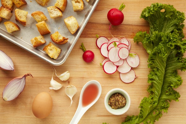 Mustard Green Salad With Soft Boiled Egg Ingredients