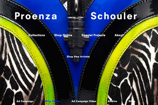 Proenza Launches New Website Building Luxury Brand