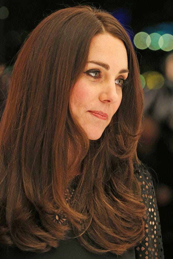 Kate Middleton Brunette Duchess Catherine Hair Color 